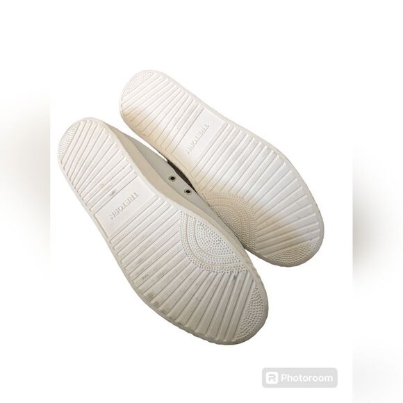 TRETORN WTNY LITE 2 PLUS WHITE GOLD RETRO FEEL LACE UP SNEAKERS - Picture 5 of 5